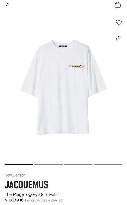 Tricou Jacquemus-bumbac 100%