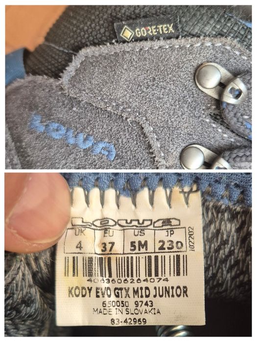 Ghete Premium Lowa Kody EVO GTX Junior, Gore-Tex, Vibram, Copii - 37