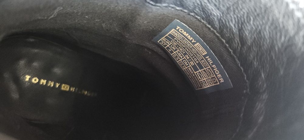 Ghete damă cu toc Tommy Hilfiger