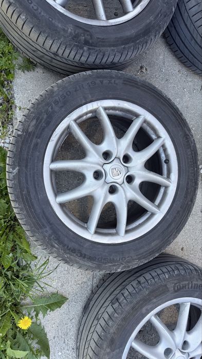 Джанти Porsche 19 цола 5х130 с летни гуми Continental 275/50