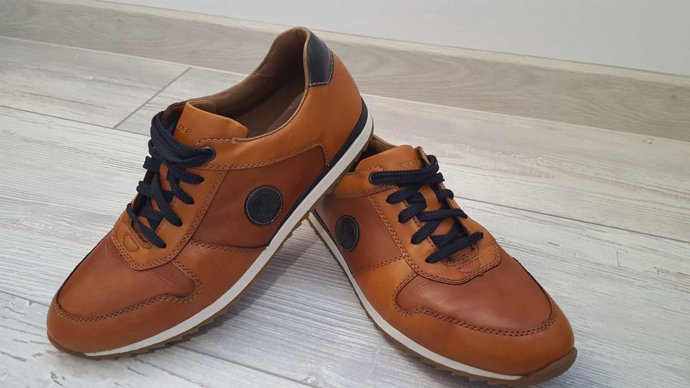 Нови мъжки кожени обувки RIEKER размер 43