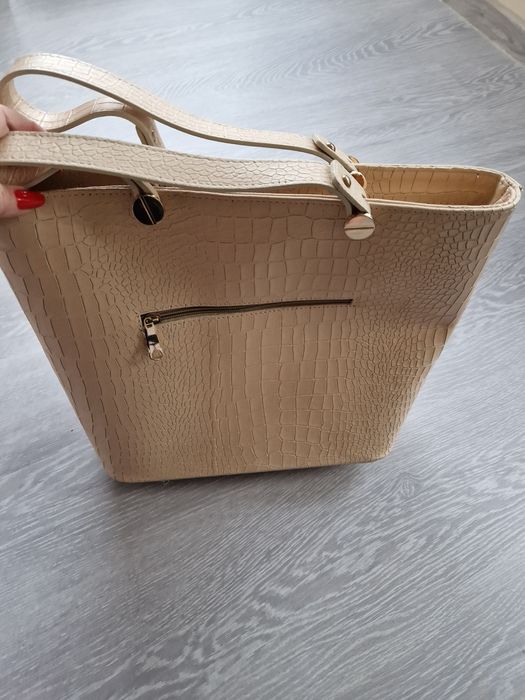 Дамска чанта естествена кожа Грация