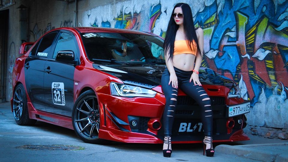 Пороги Бампер Юбки Митсубиси Лансер 10