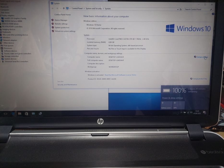 Laptop HP Pavilion i5