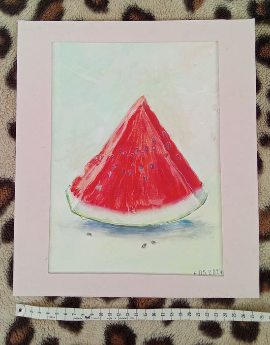 Картина " Арбузная долька для лучшего друга "
