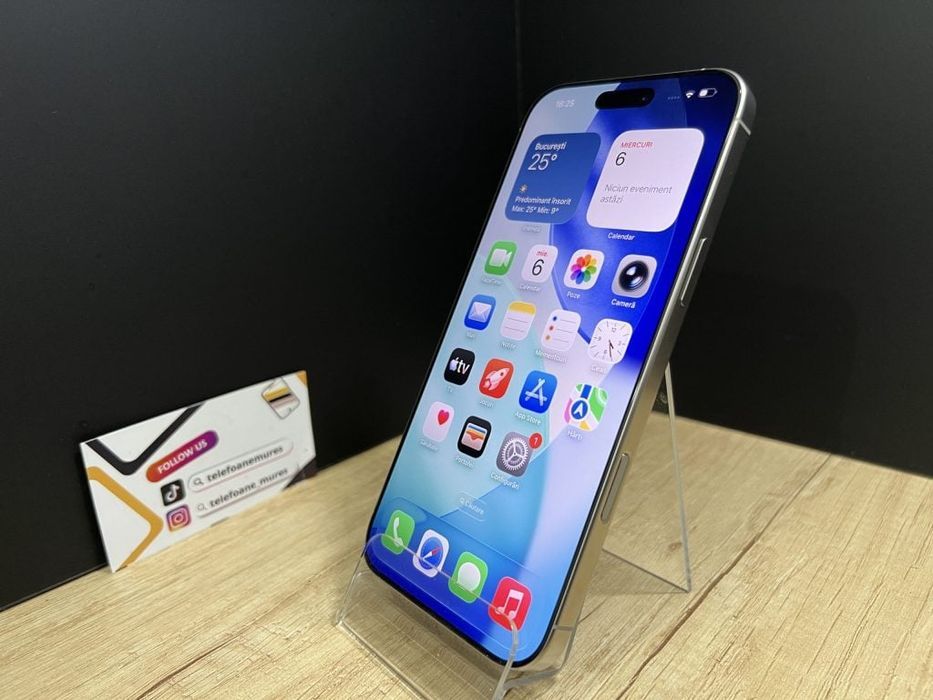 iPhone 16 Pro Max 256Gb Natural Titanium Second-Hand Foarte Bun 3 ani