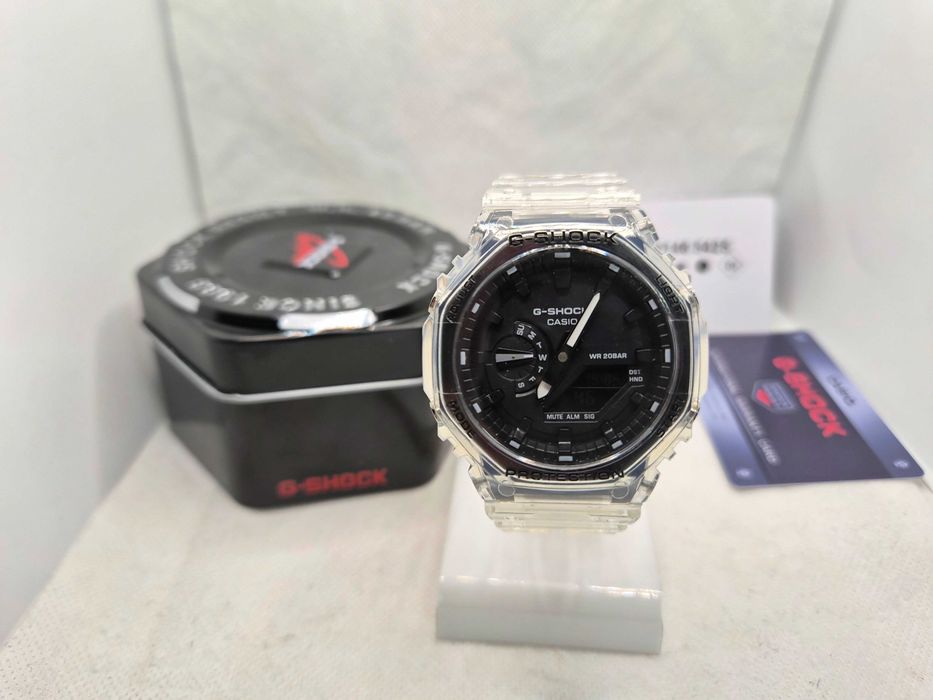 Ceas Sport  Casio g shock JELLYFISH ga2100 Transparent Black ,Nou, Garantie 2 ani