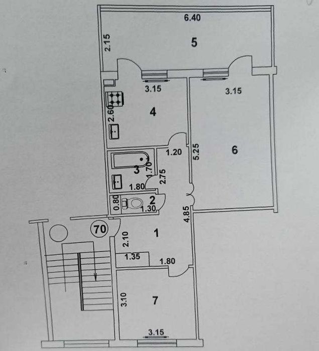 Продаётся 3х комнатная квартира Кадышева