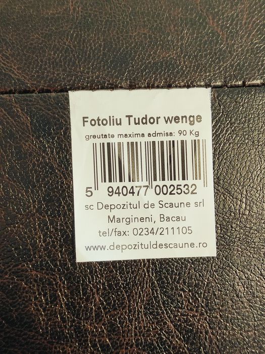 Fotoliu tip scoica Tudor