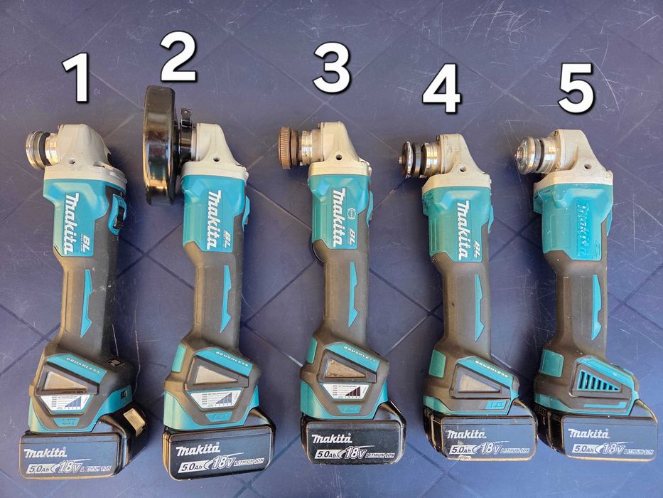 Професионални Акумулаторни Ъглошлайфи MAKITA 18V (125 мм)
