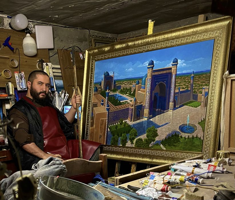 картина Ақ Сарай Амир Темур