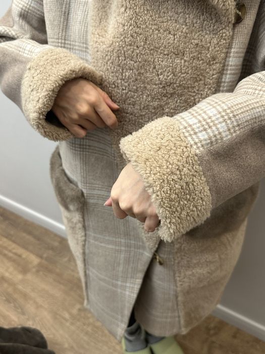 Пальто с норковым воротником