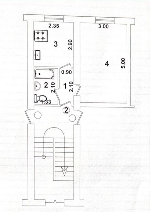 Продаётся 1/1/3 ялангач IT PARK