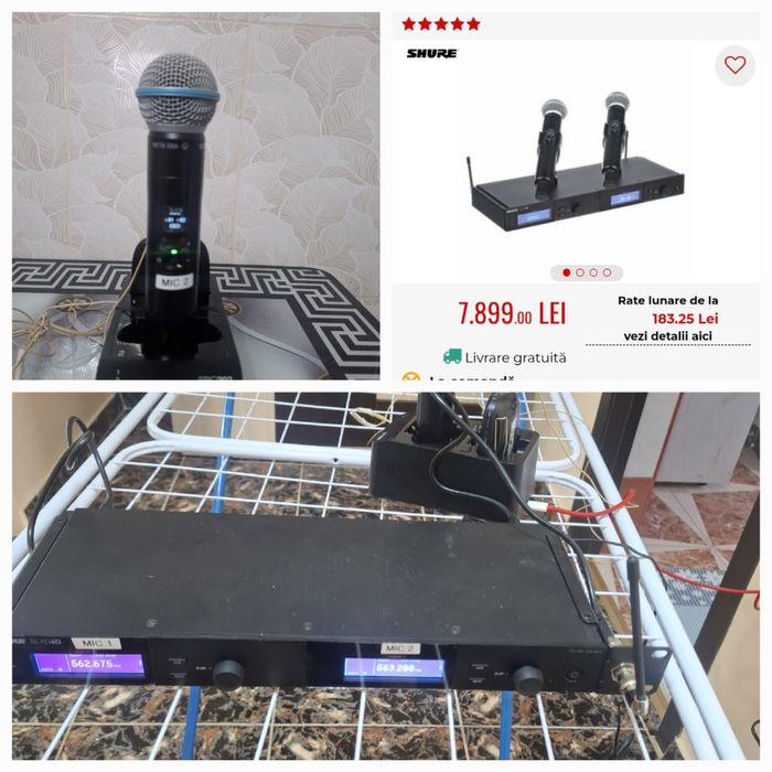 Vand  mic shure Slxd2DE/beta58j53