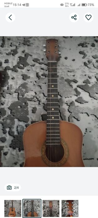 Gitara sotiladi chalishga tayyor arzon 600 ming