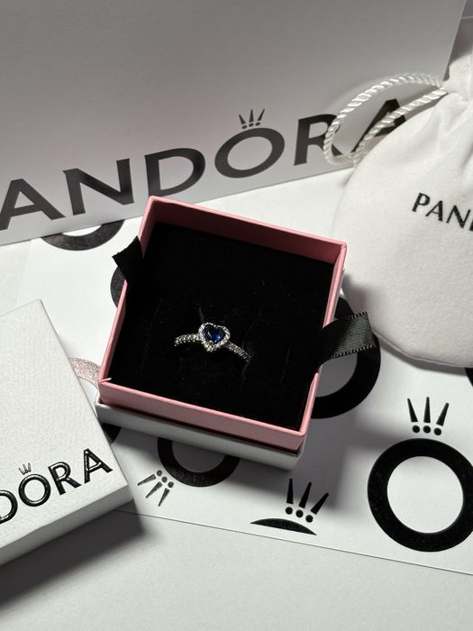 Pandora promise ring blue heart