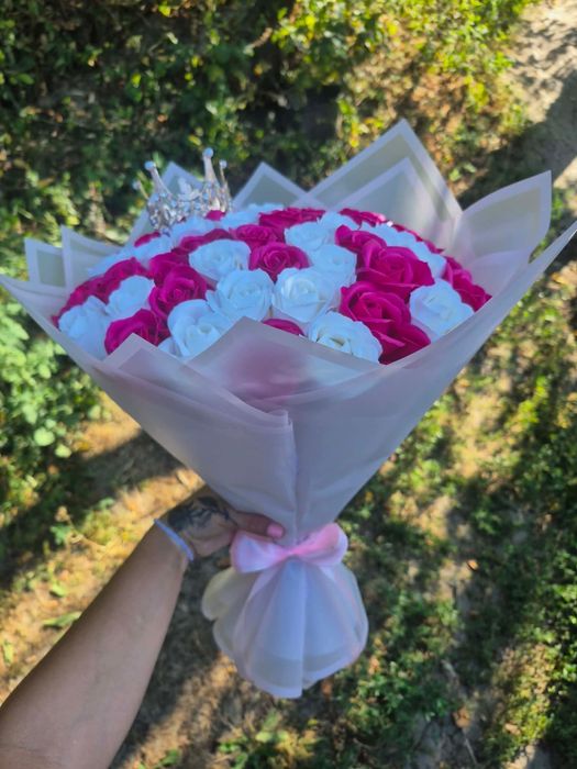 Buchet trandafiri sapun