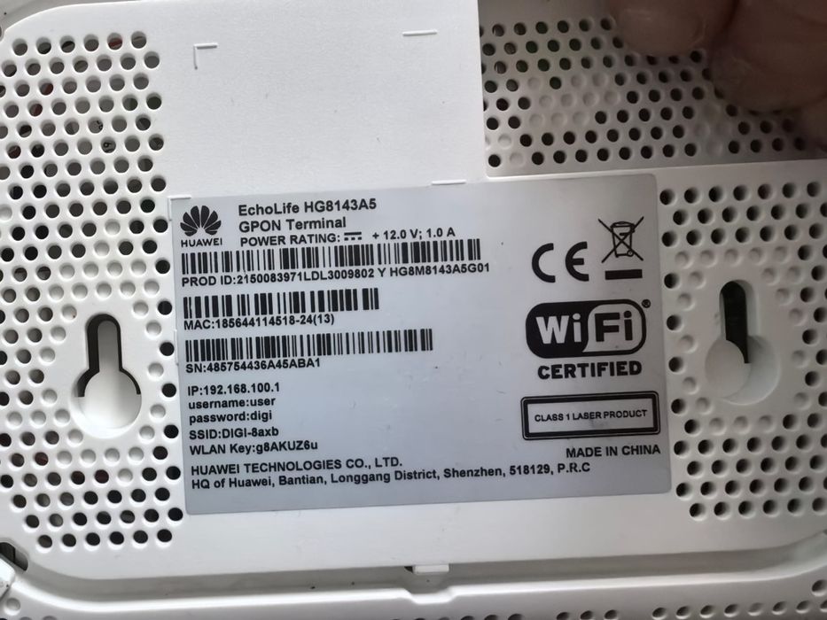 Router Huawei GPON HG8143A5