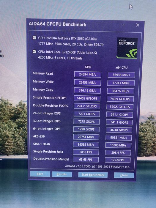 Компьютер игровой 3060 и 12400f