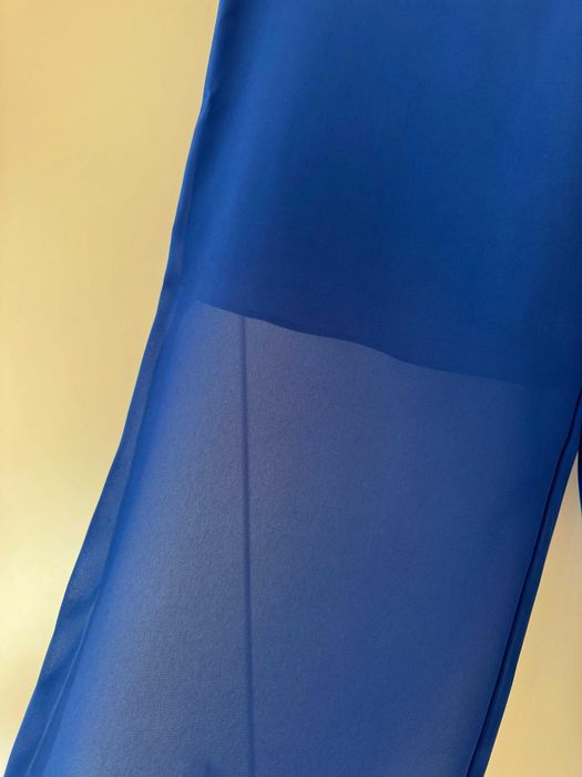 Pantaloni dama eleganti, culoare albastru, marime 46