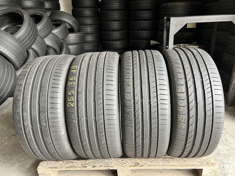 4 anvelope vara 255/35/19 + 225/40/19 , Continental !