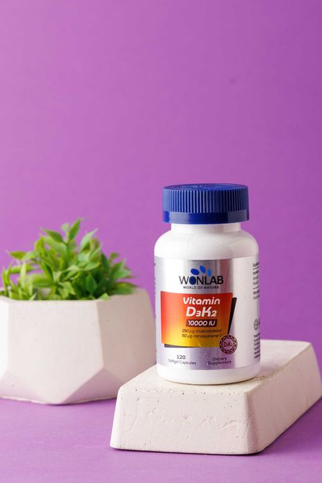 Wonlab Vitamin D3 K2 5000 XB, 120 yumshoq kapsula