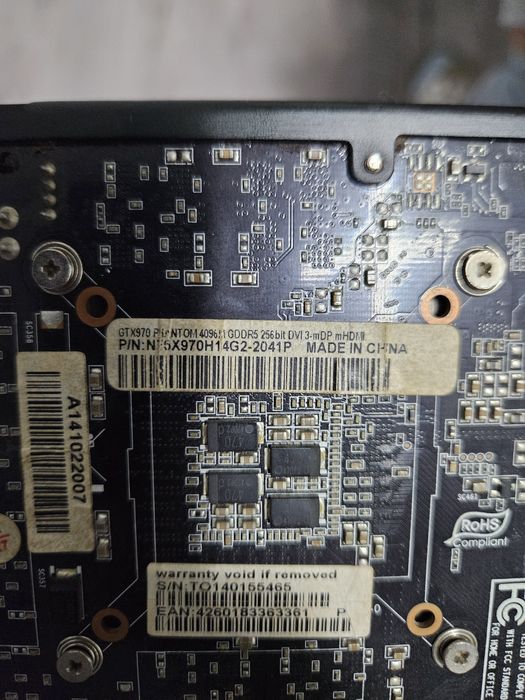 Placa video gaming gtx 970 phantom 4 G ddr 5