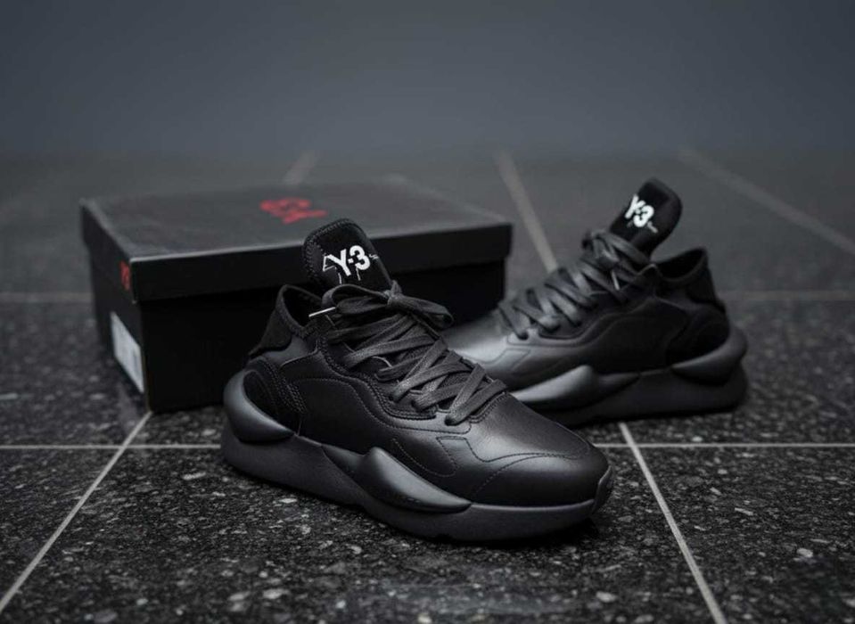 Y3 Kaiwa Negru - Piele - Calitate PREMIUM