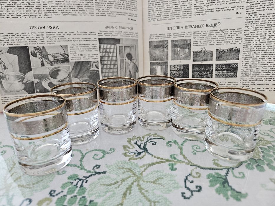 Хрустальные фужеры и рюмки