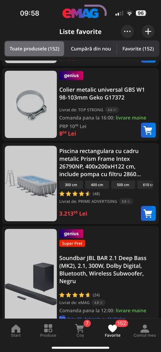 Piscina intex 400x200cm H122cm cu pompa