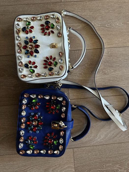 Geantă Dolce & Gabbana din piele  cu pietre- statement