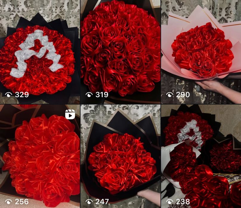 атласные розы/ цветы