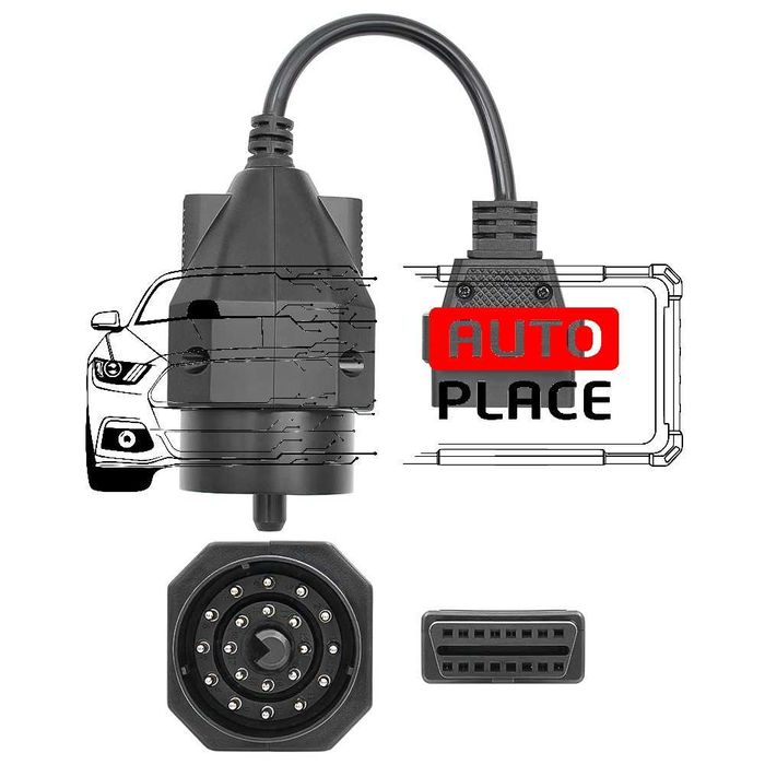 Кабел / Преходник / Адаптер за BMW 20 Pin БМВ 20 Пин Delphi Autocom