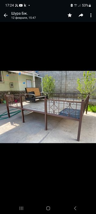 Тапчан 3×4 с досками новый