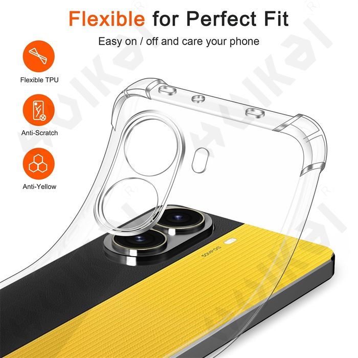 Xiaomi Poco X7 Pro / X7 / Удароустойчив TPU силиконов кейс гръб