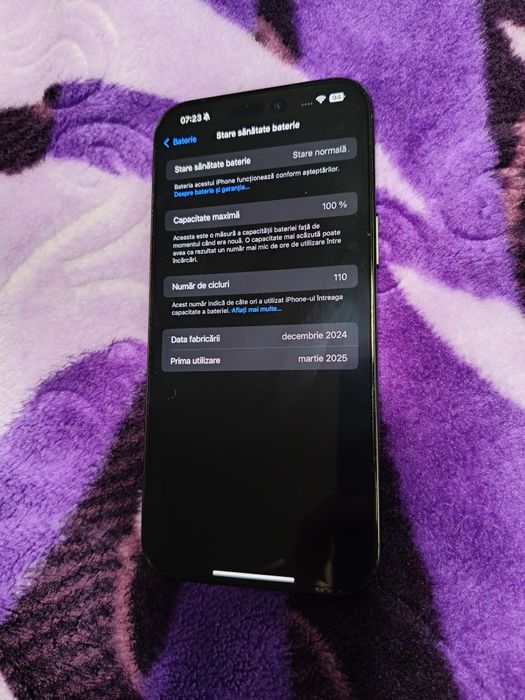 iPhone 16 pro max 256gb 100%