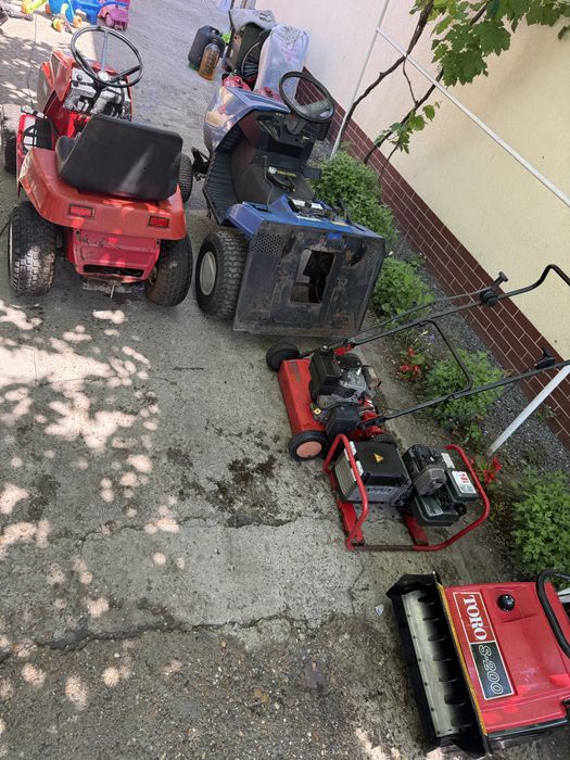 Lama zapada moto.  Stivuitor atv tractorase motosape masina tuns iarba