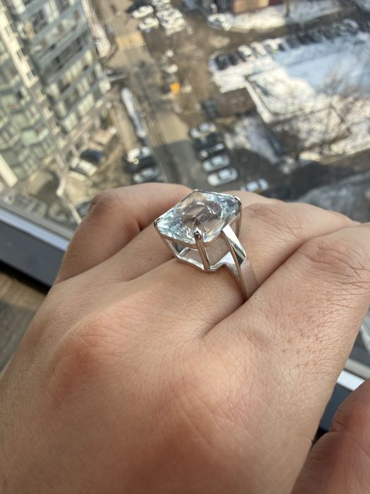 Ювелирный комплект с аквамаринами