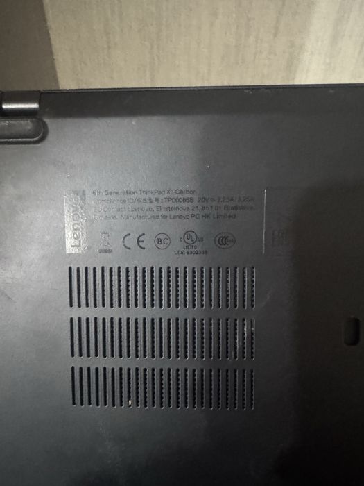 Lenovo Thinkpad x1 carbon gen6 i7