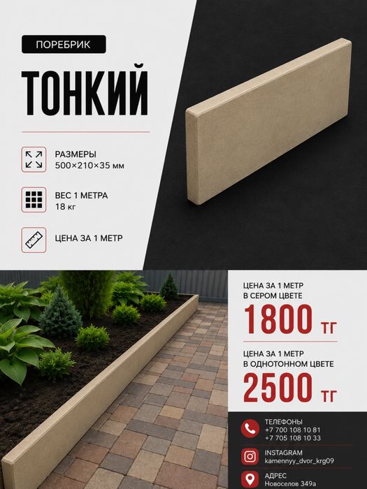 Поребрик. Бардюр. Волосток. Слив