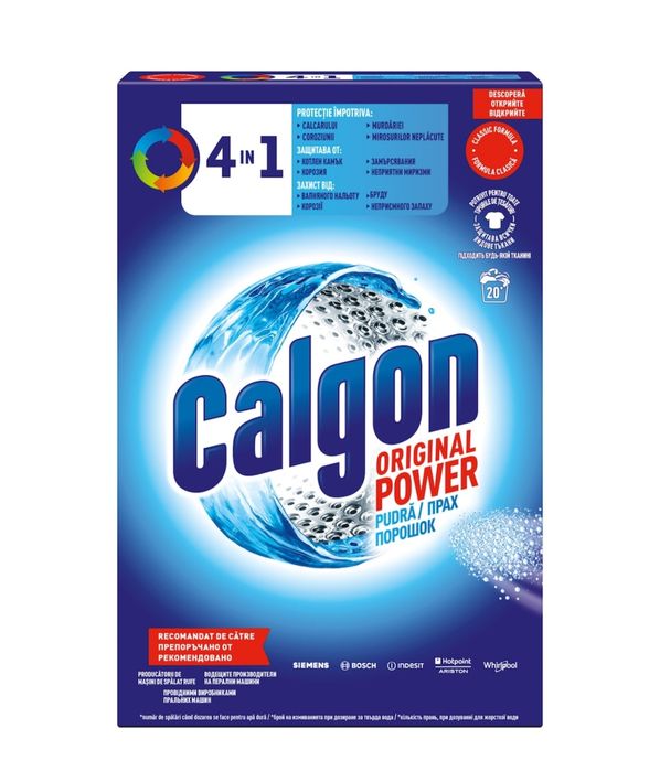 Pudra anticalcar pentru masina de spalat Calgon 4in1, 1kg