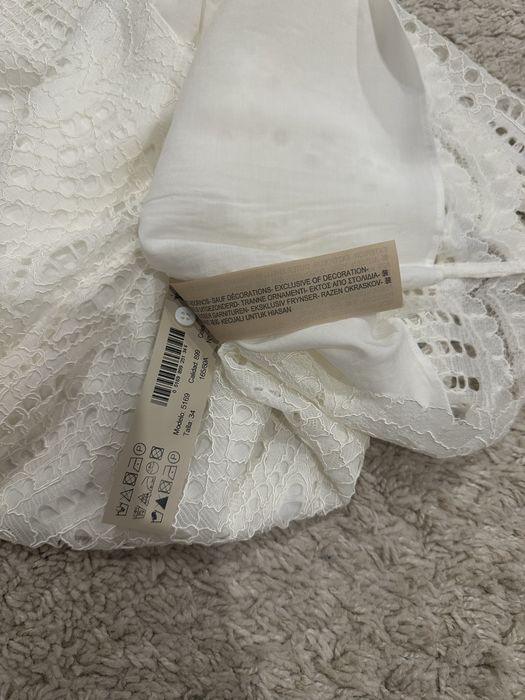 Дамска елегантна дантелена блуза на Massino Dutti