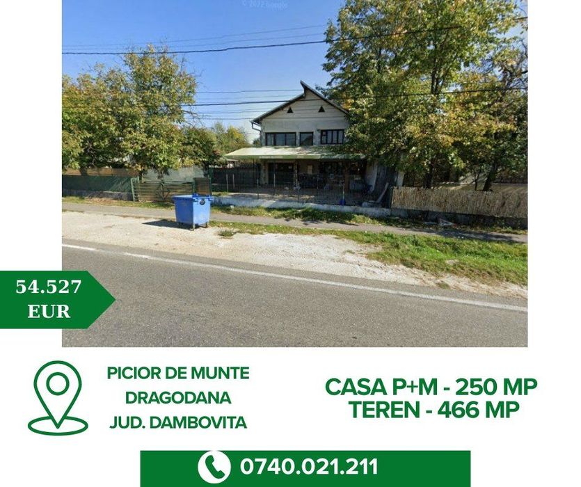 Casa P+M - 250 mp + Teren - 466 mp, Picior de Munte