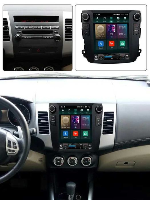 Navigatie Android TESLA Mitsubishi Outlander 2005-2011 1/6 Gb Ram Waze