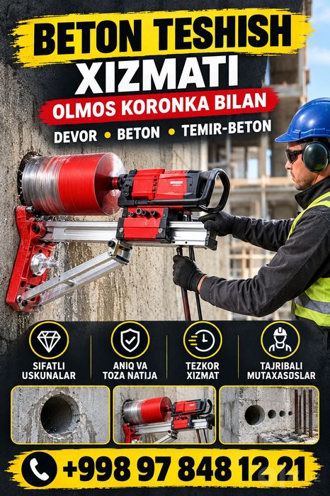 Beton teshish beton kesish