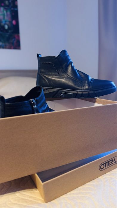 Ghete de barbat, imblanite, din piele naturala Other