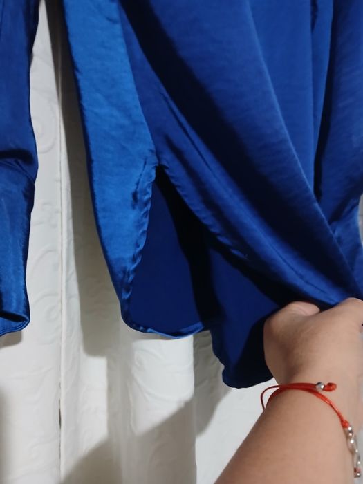 Елегантна кралско синя риза Л