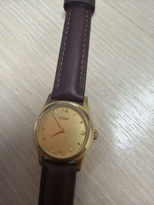 Ceas Doxa impecabil revizie facuta placat 14K