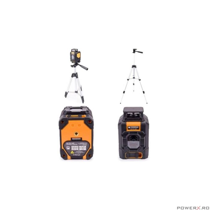 Nivela laser incrucisat, 360 grade 50 metri, trepied geanta, Powermat
