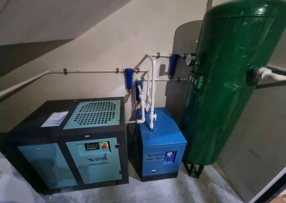 Vintovoy havo kompressor Saab винтовой воздушный компрессор  7.5kw 10B